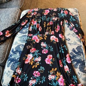 Loft long sleeve floral dress xsp